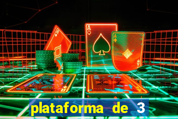 plataforma de 3 reais jogo